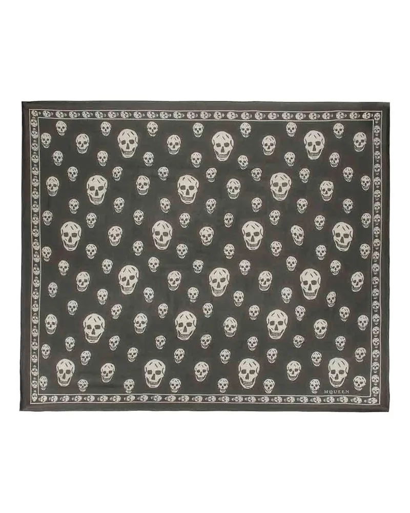 Alexander McQueen Schal - Schwarz Schwarz