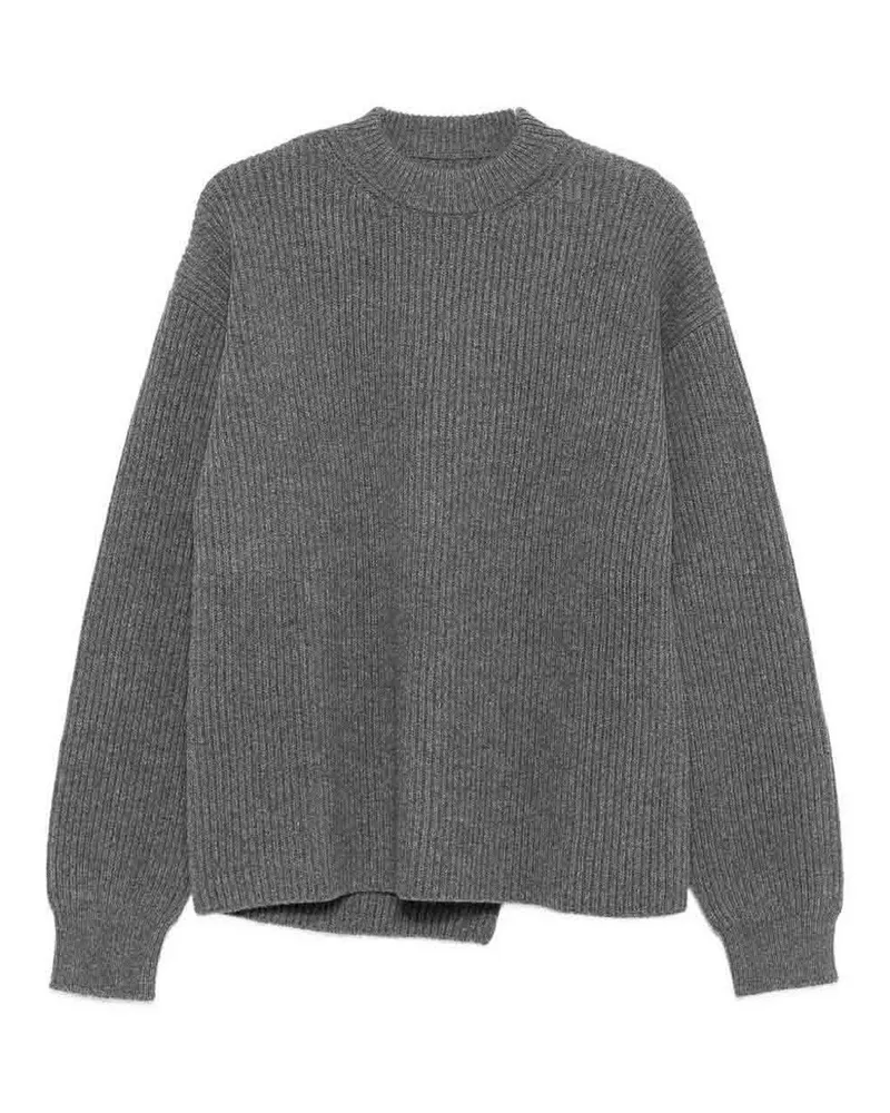 Jil Sander Rundhalspullover - Grau Grau