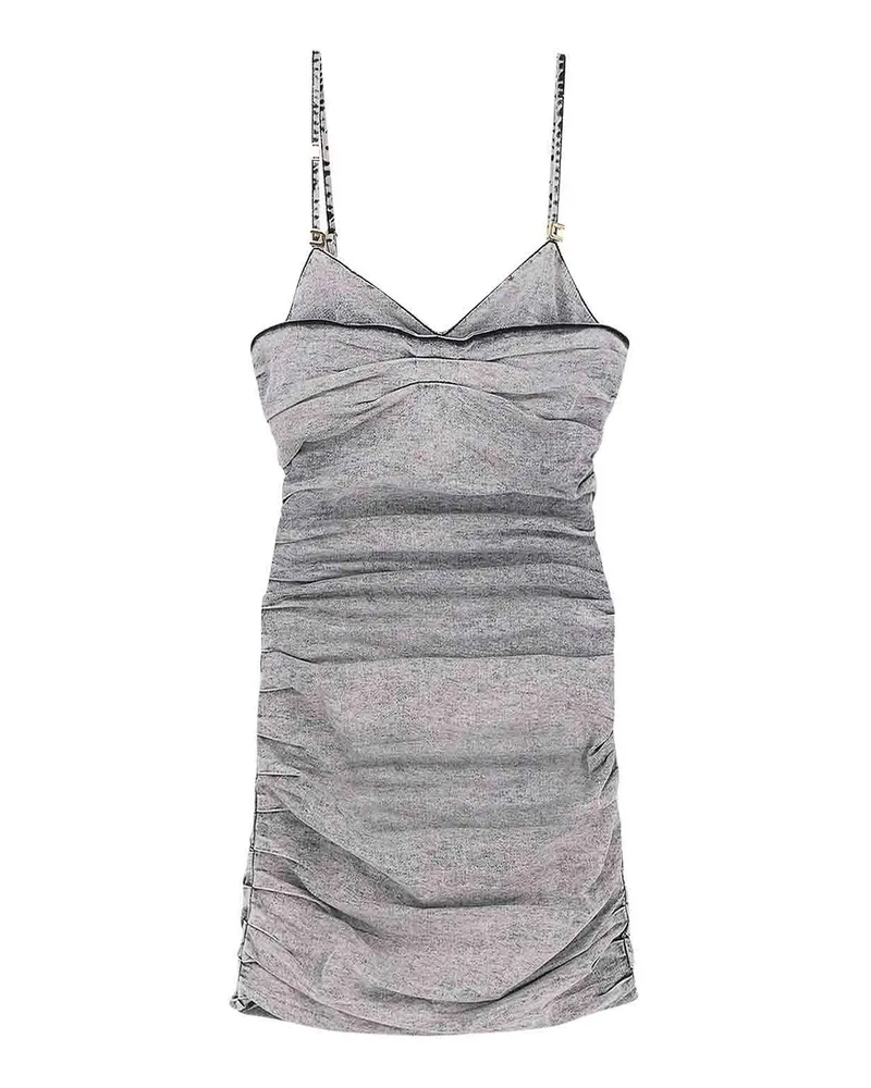 Elisabetta Franchi Knielanges Kleid - Grau Grau