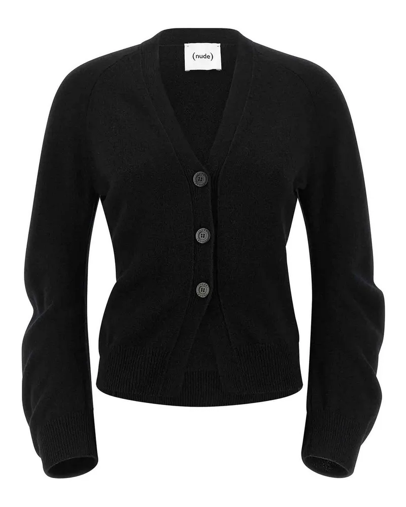 NUDE Cardigan - Schwarz Schwarz