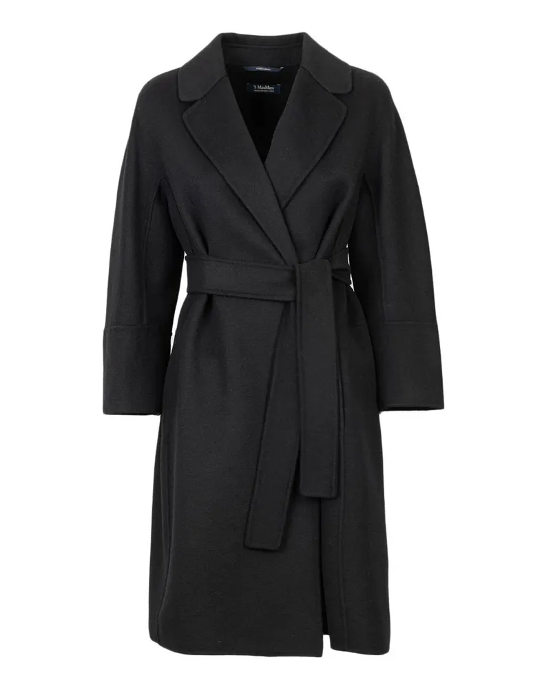 Max Mara Kurzer Mantel - Schwarz Schwarz