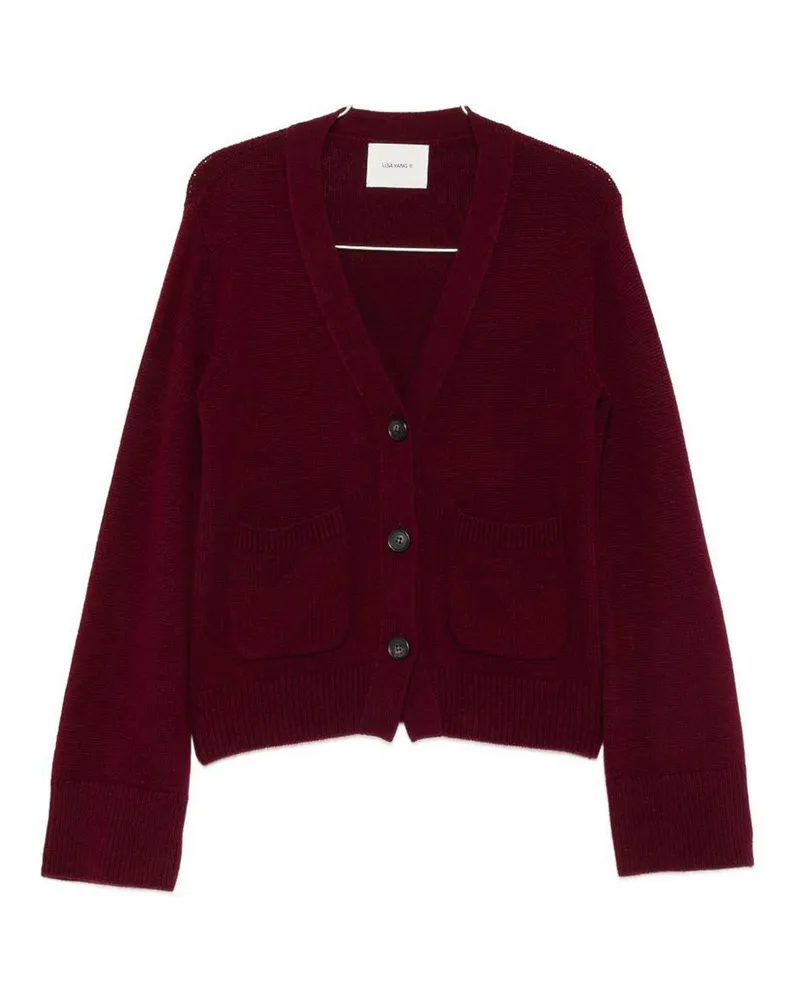 Lisa Yang Cardigan - Bordeaux Dunkelrot