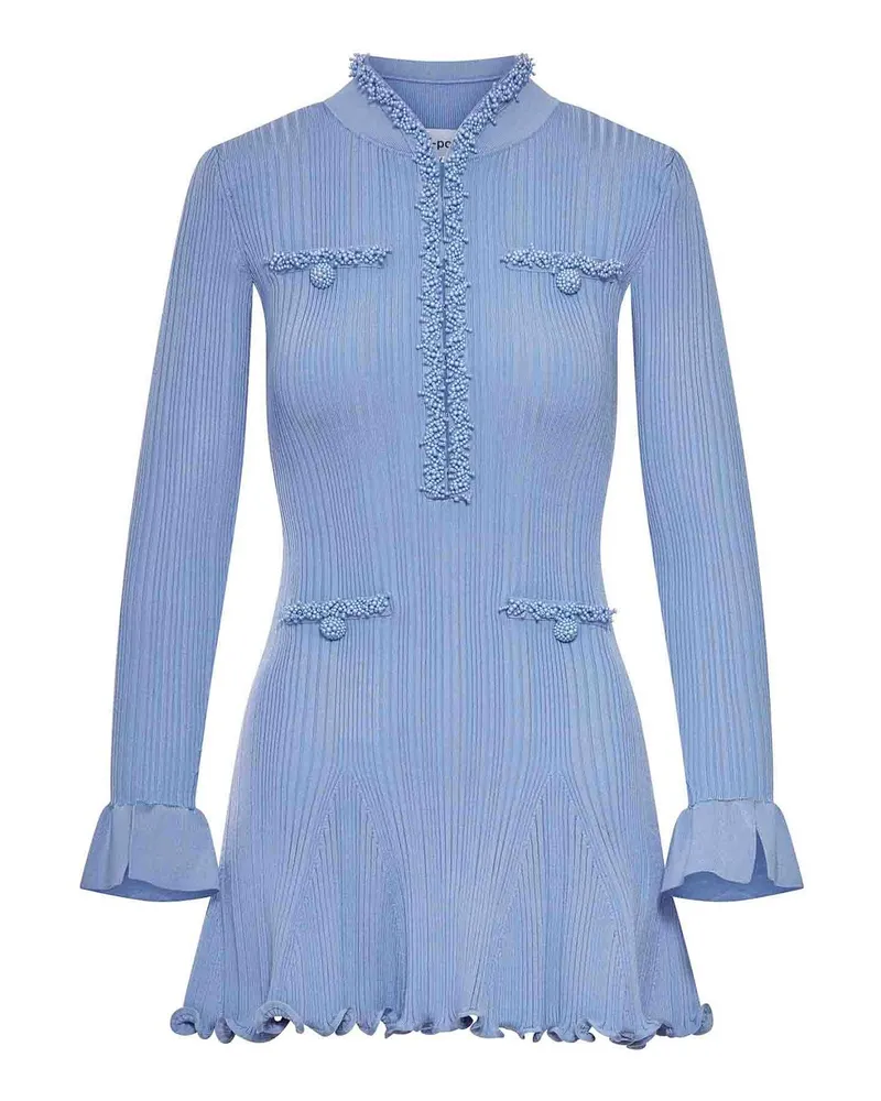 Self-Portrait Kurzes Kleid - Blau Blau