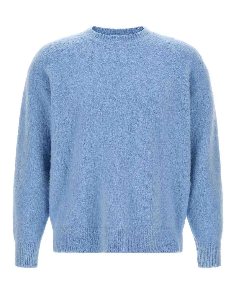 Roberto Collina Rundhalspullover - Hellblau Hellblau