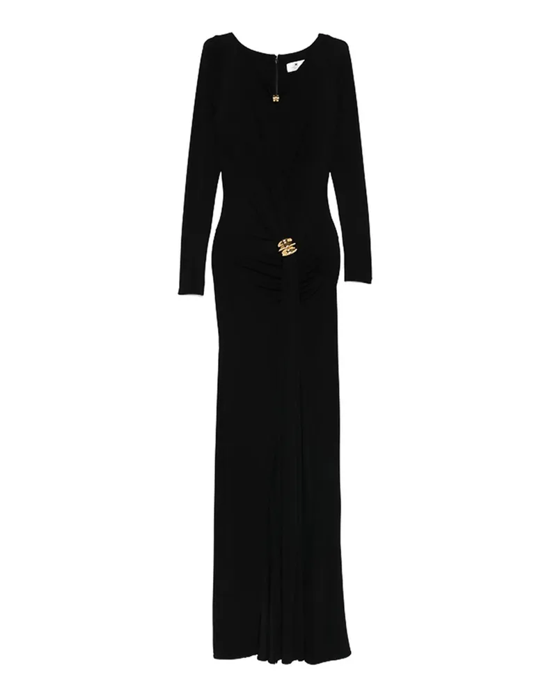 Elisabetta Franchi Knielanges Kleid - Schwarz Schwarz