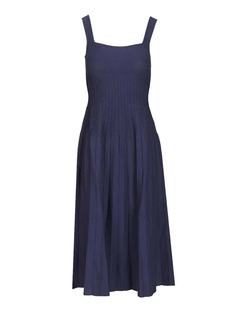 STAUD Knielanges Kleid - Blau Blau