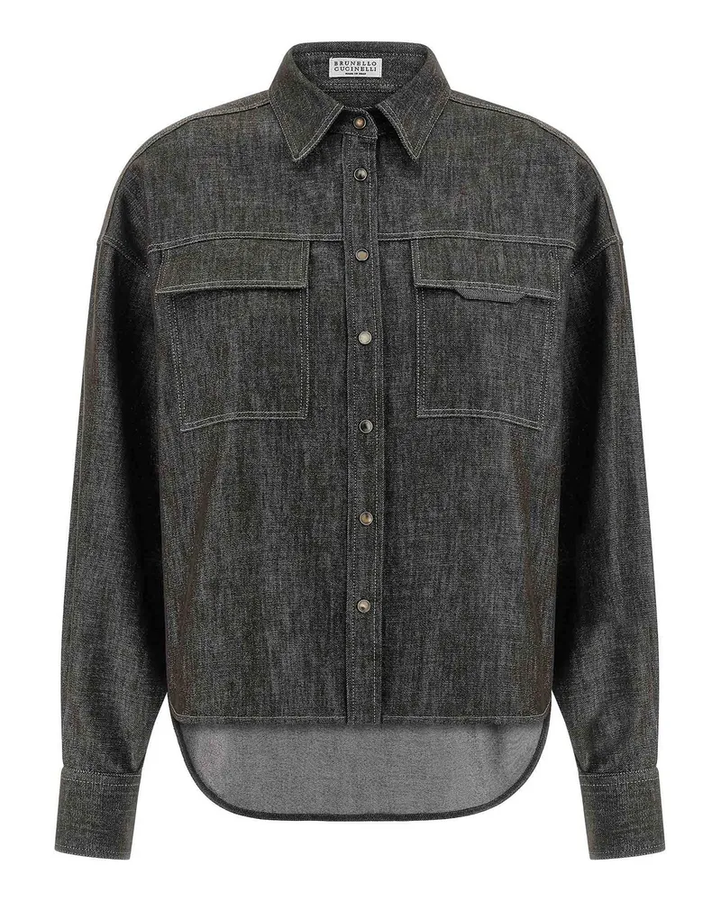 Brunello Cucinelli Hemd - Braun Braun