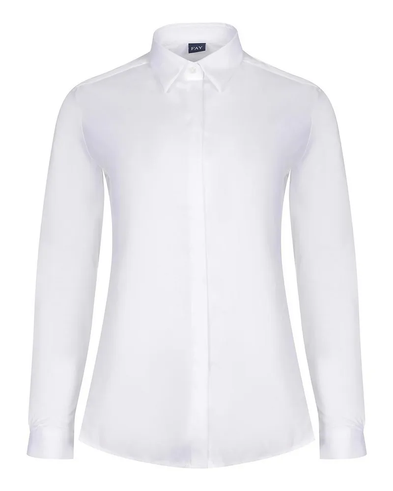 Fay Hemd - Weiß Weiß