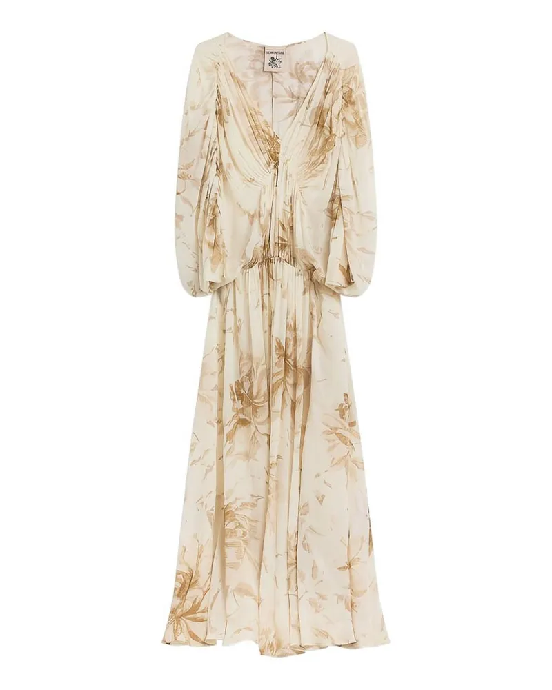 Semicouture Maxikleid - Beige Beige