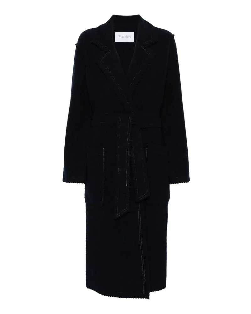 Max Mara Kurzer Mantel - Schwarz Schwarz