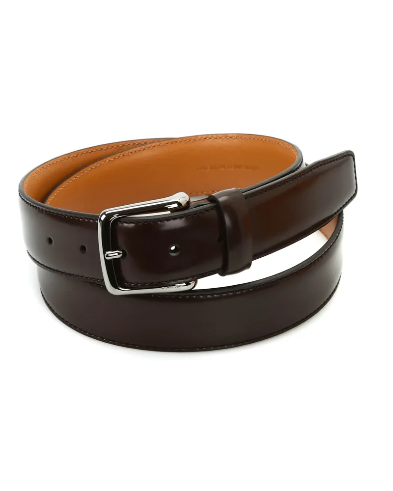 TOD'S Gürtel Aus Leder Velours Dunkelbraun