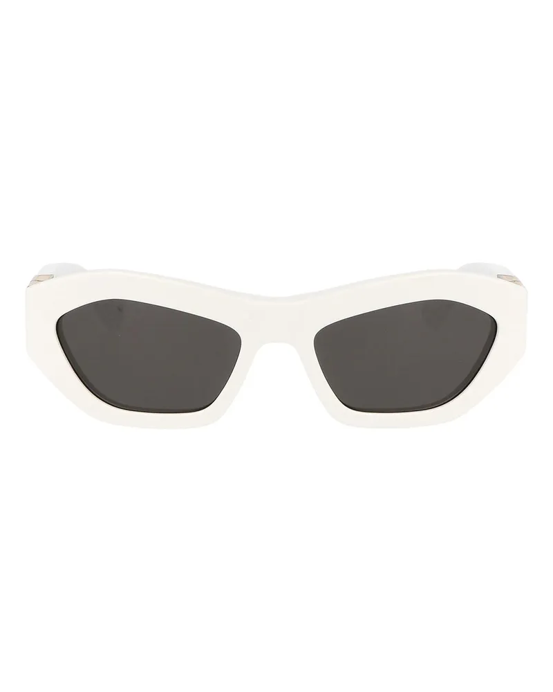 Bottega Veneta Sonnenbrille - Weiß Weiß