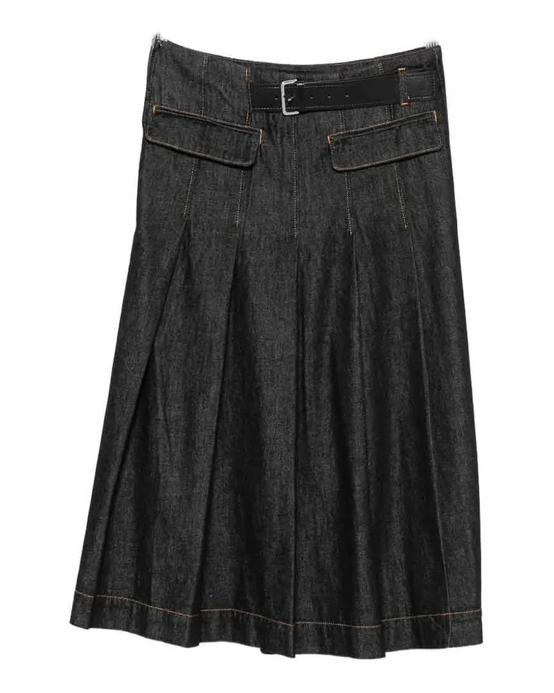 Semicouture Midirock - Jeansblau Jeansblau