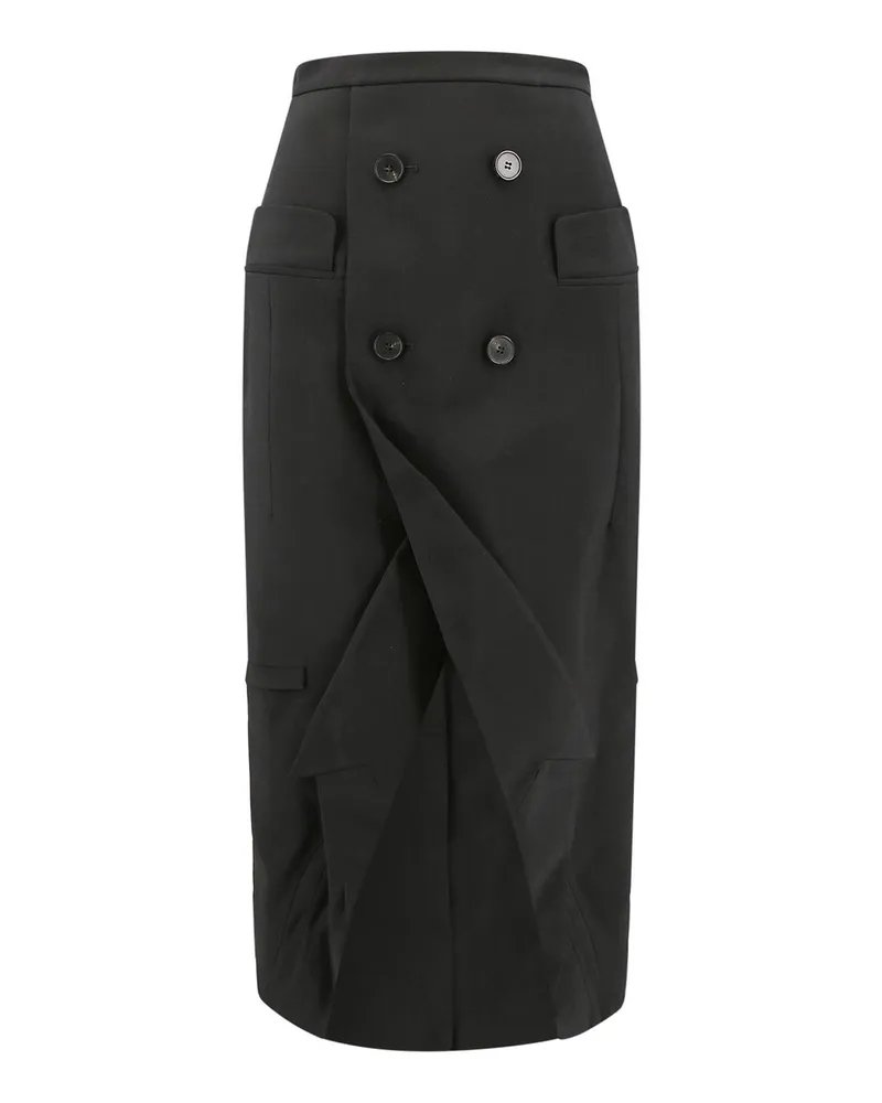 Alexander McQueen Midirock - Schwarz Schwarz