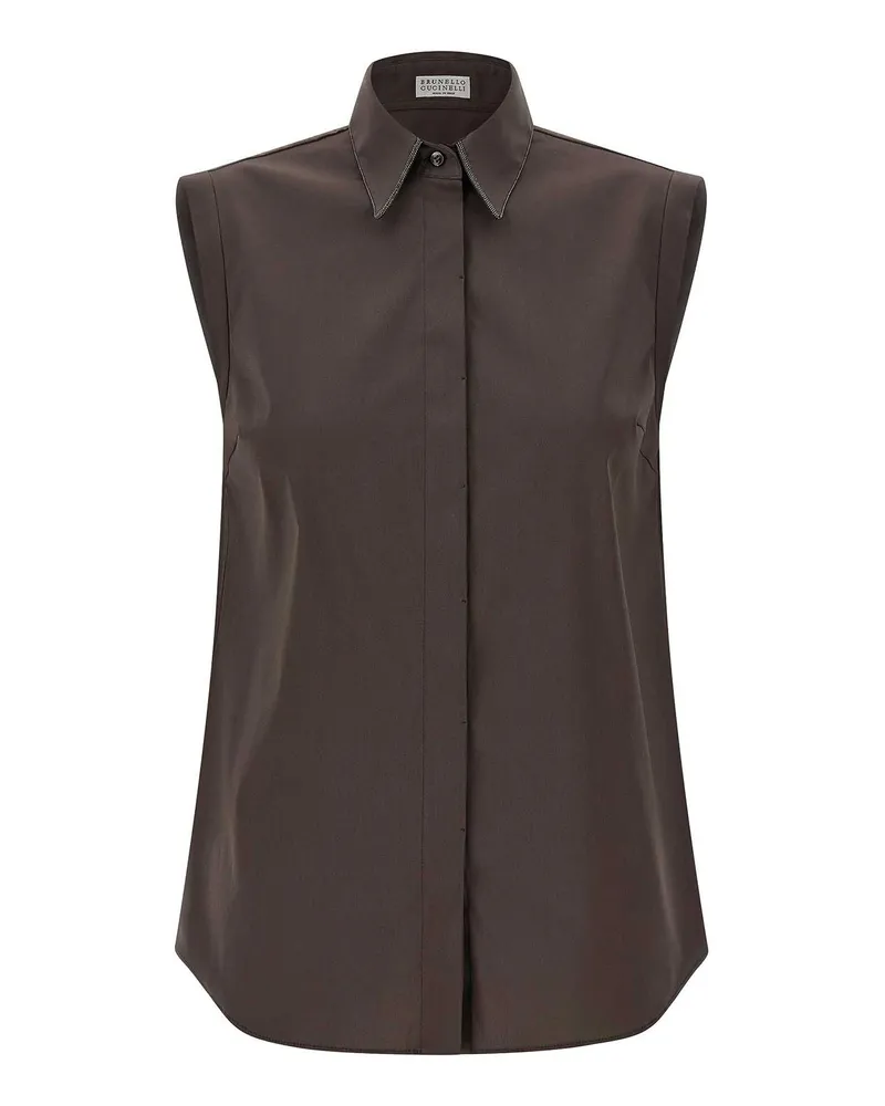 Brunello Cucinelli Hemd - Braun Braun