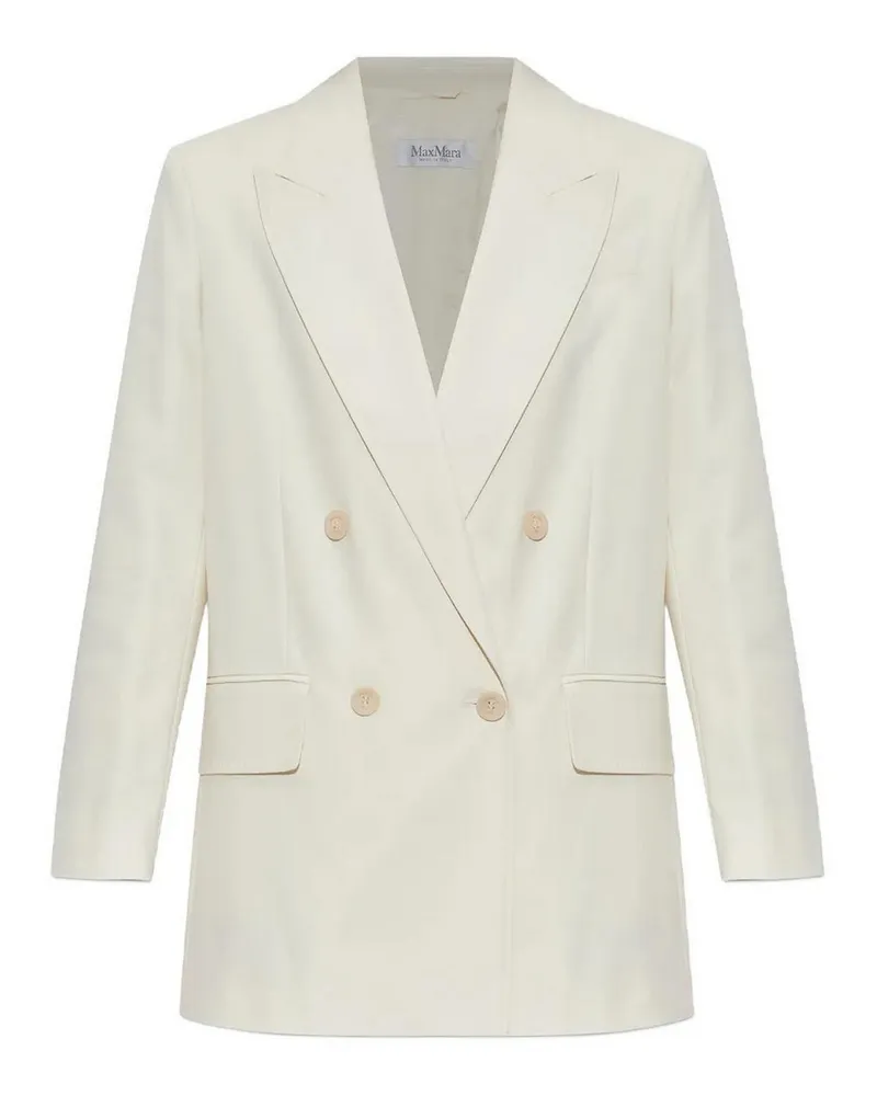 Max Mara Casualjacke - Weiß Weiß
