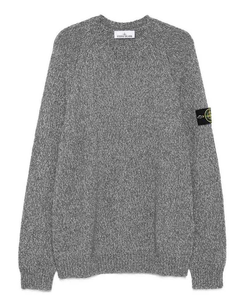 Stone Island Rundhalspullover - Grau Grau