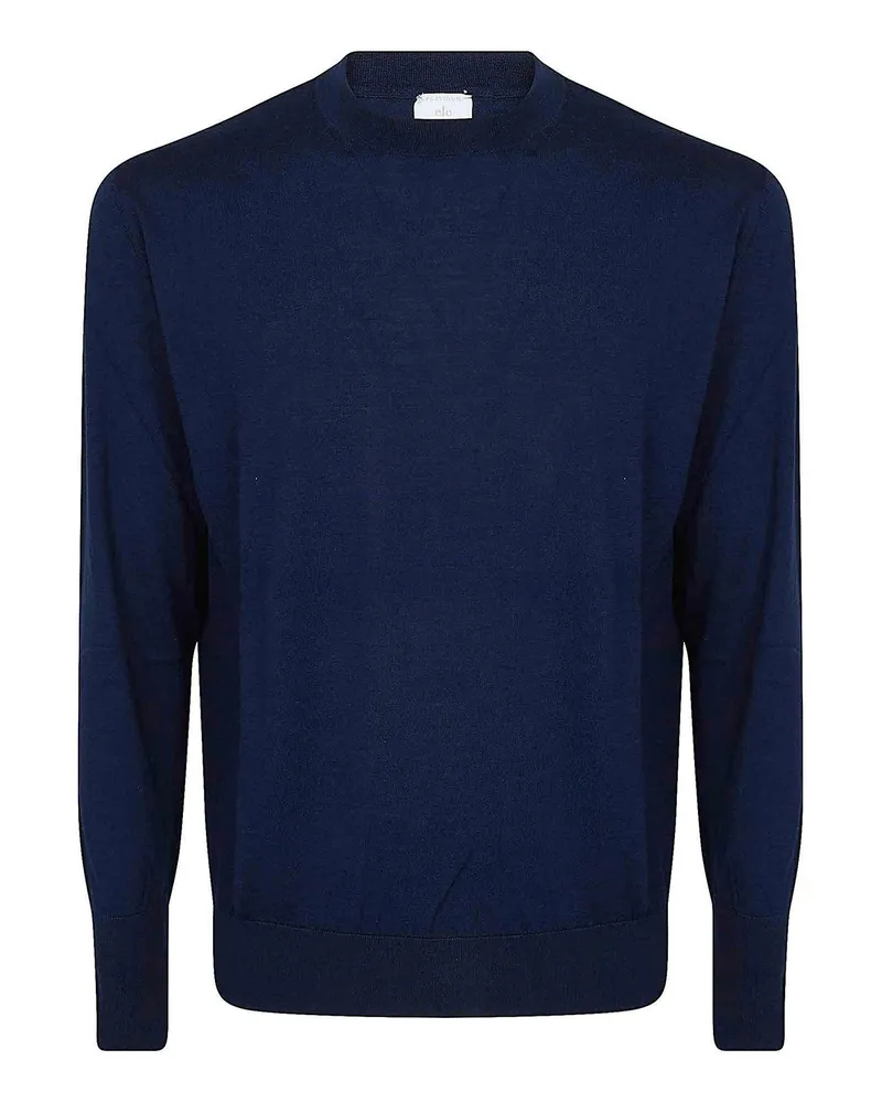 Eleventy Rundhalspullover - Blau Blau