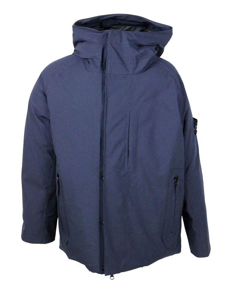 Stone Island Kurzer Mantel - Blau Blau