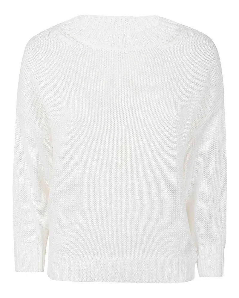 Zanone U-Boot-Pullover - Weiß Weiß