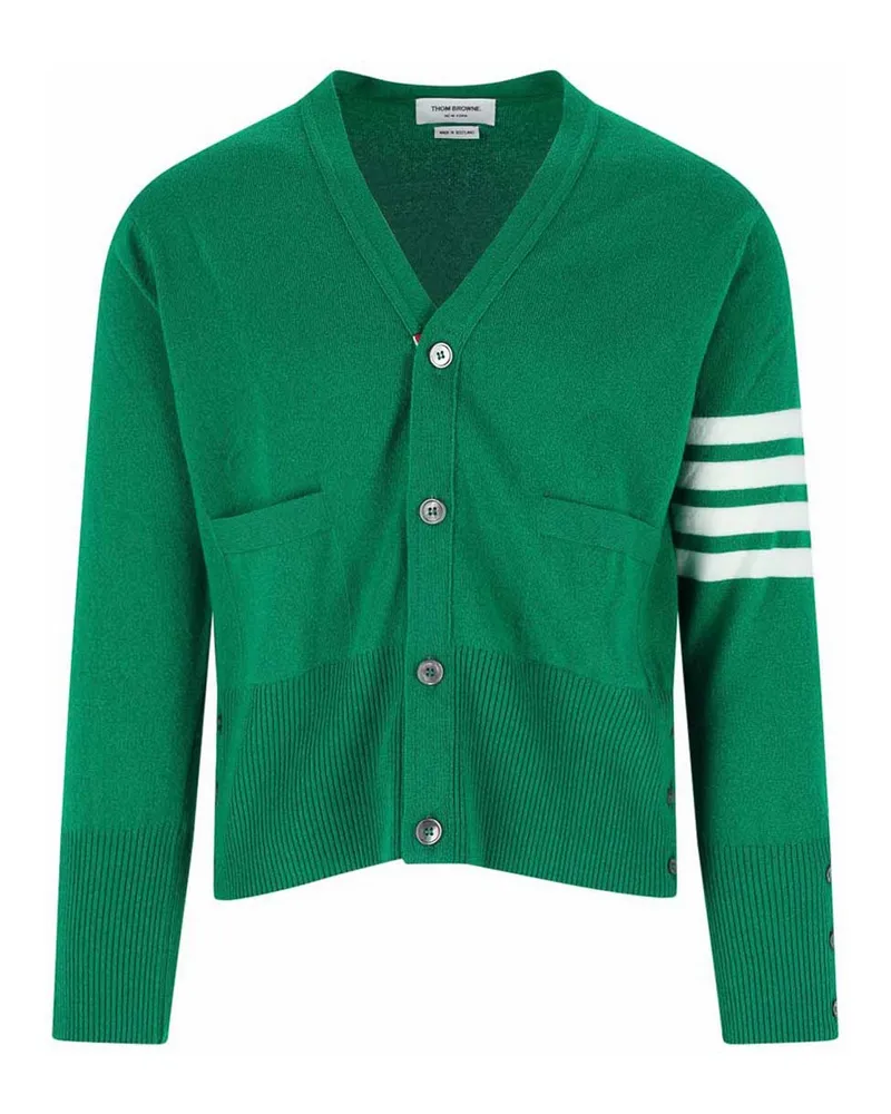 Thom Browne Cardigan - Grün Grün