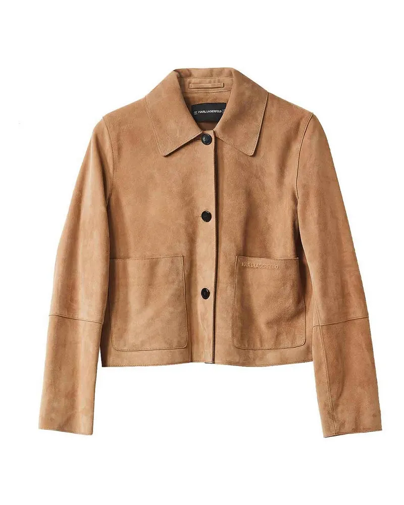 Karl Lagerfeld Lederjacke - Beige Beige