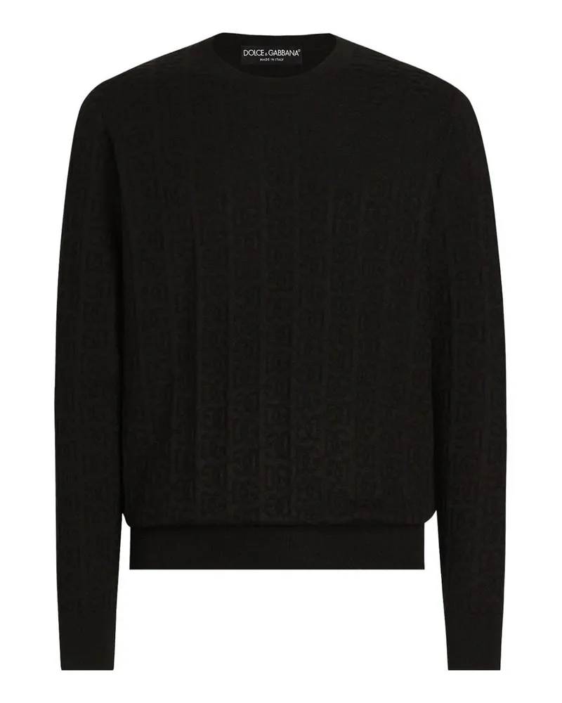 Dolce & Gabbana Rundhalspullover - Schwarz Schwarz