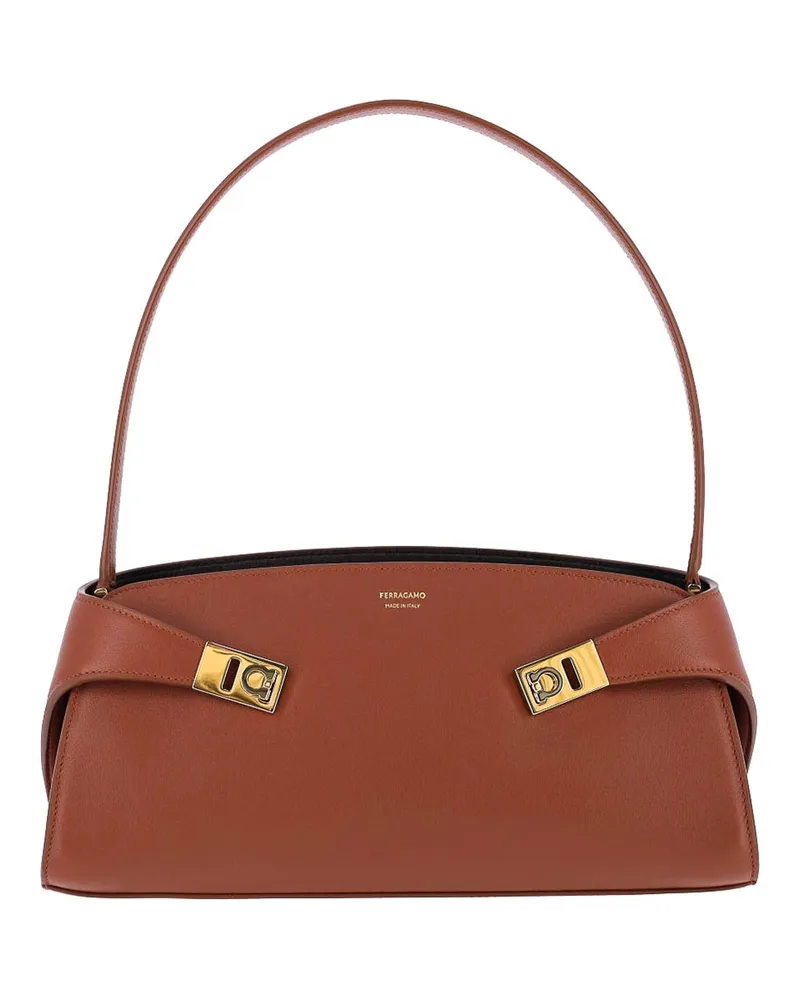 Ferragamo Schultertasche - Braun Braun