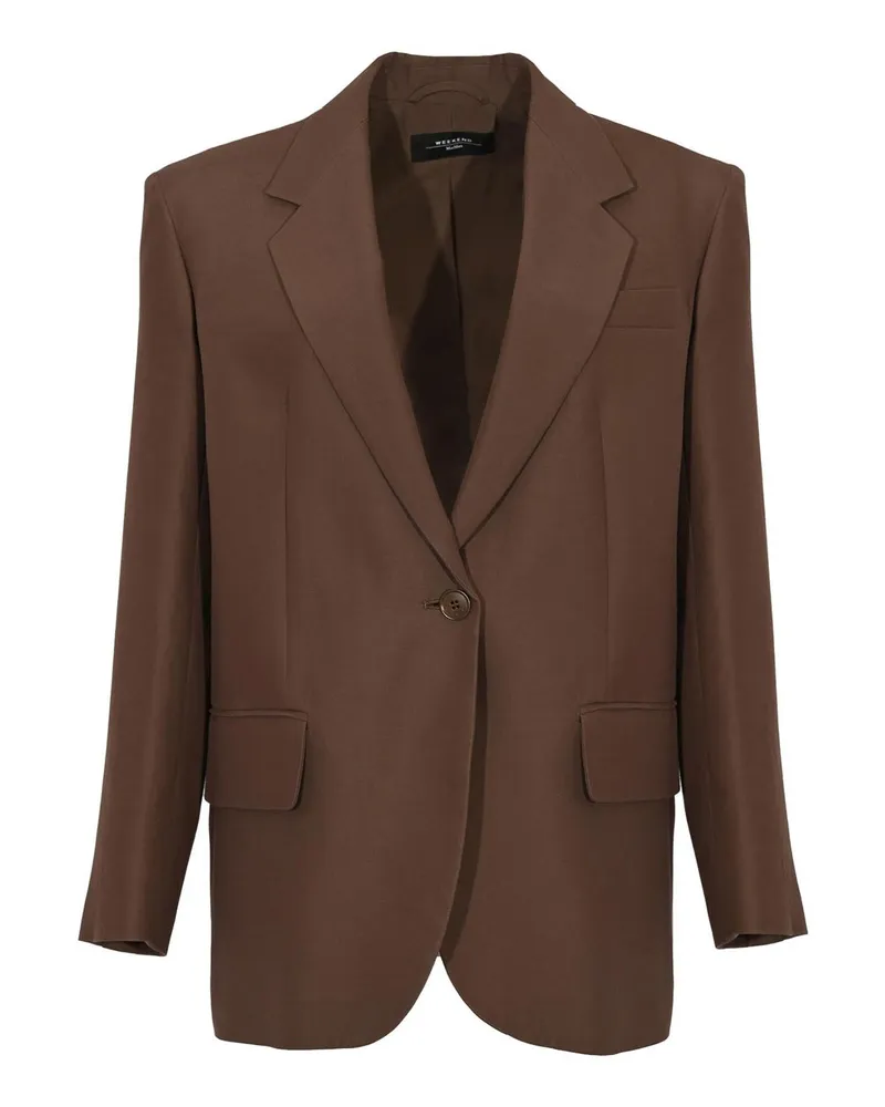 Max Mara Casualjacke - Dunkelbraun Dunkelbraun