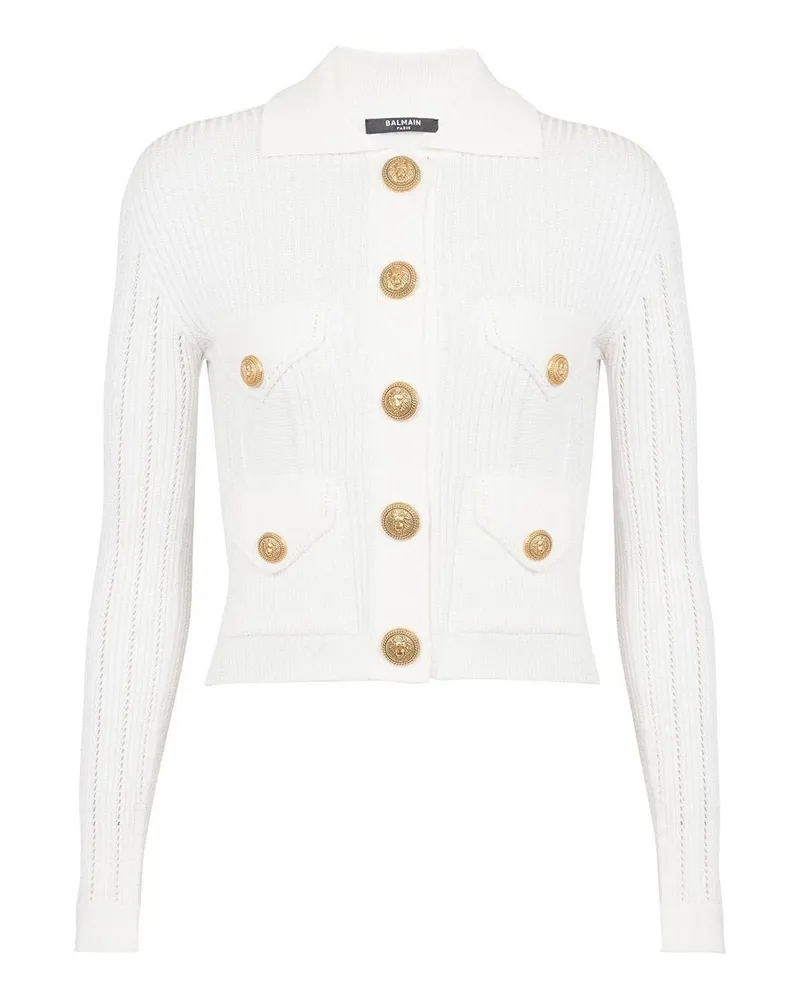 Balmain Cardigan - Weiß Weiß