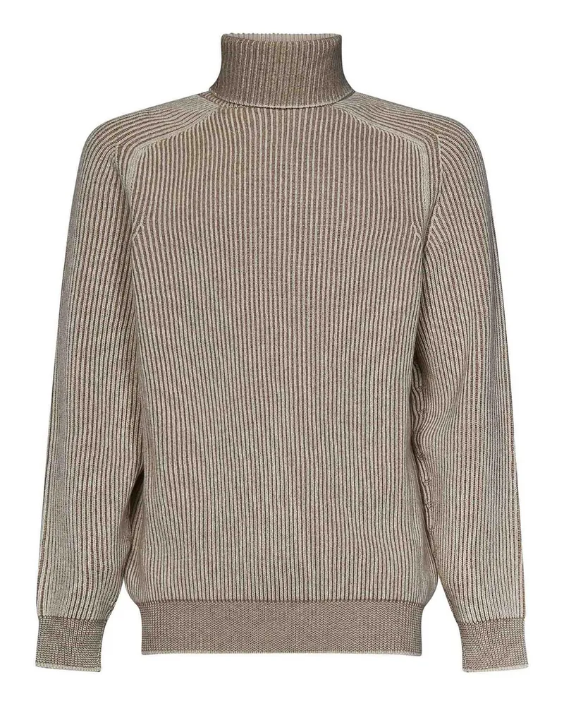 SEASE Rundhalspullover - Beige Beige