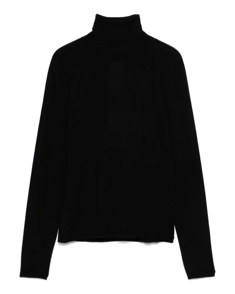 Max Mara Rundhalspullover - Schwarz Schwarz