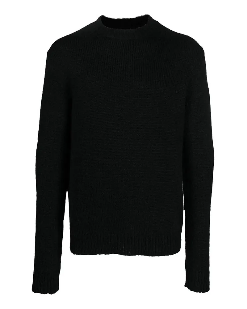 Jil Sander Rundhalspullover - Schwarz Schwarz