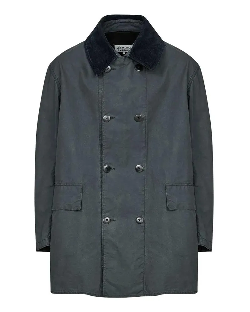 Maison Margiela Kurzer Mantel - Schwarz Schwarz