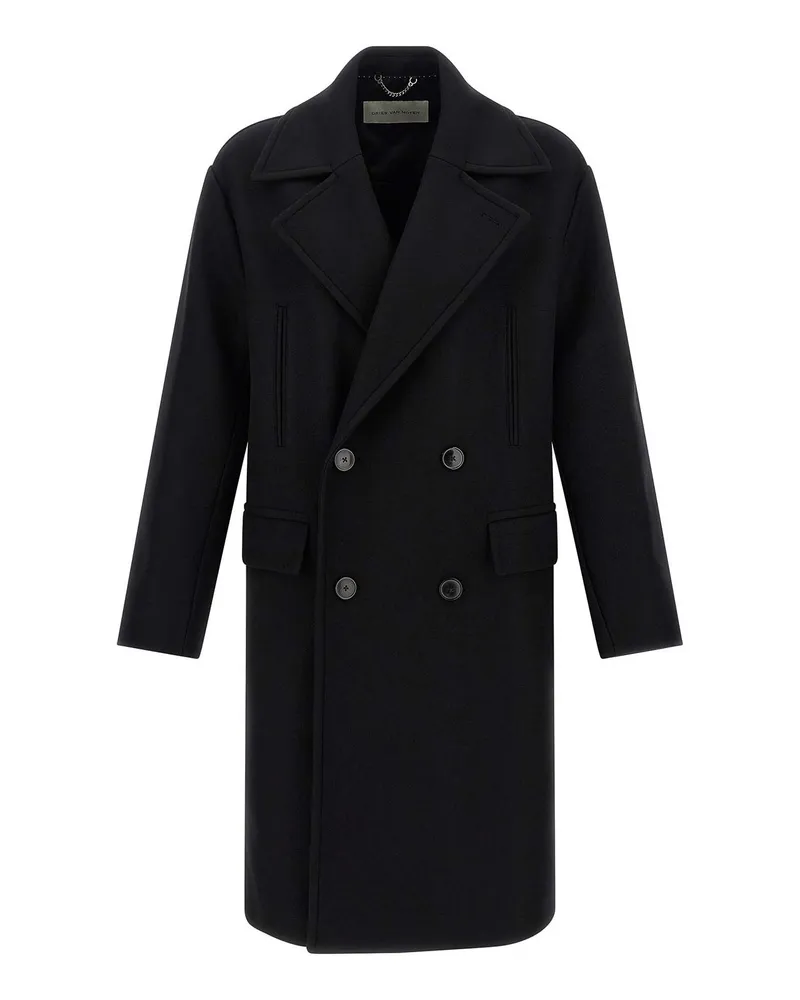 Dries van Noten Kurzer Mantel - Schwarz Schwarz