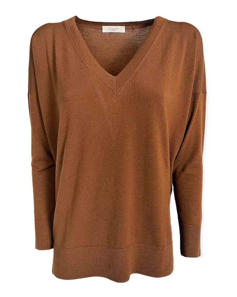 Zanone U-Boot-Pullover - Braun Braun