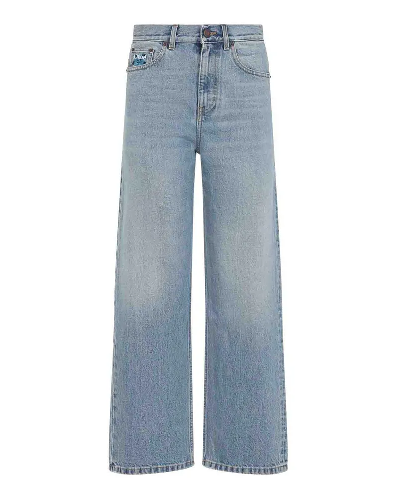Chloé Straight Leg Jeans - Blau Blau