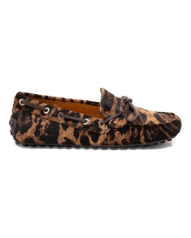 TOD'S Mokassins - Schwarz Animal