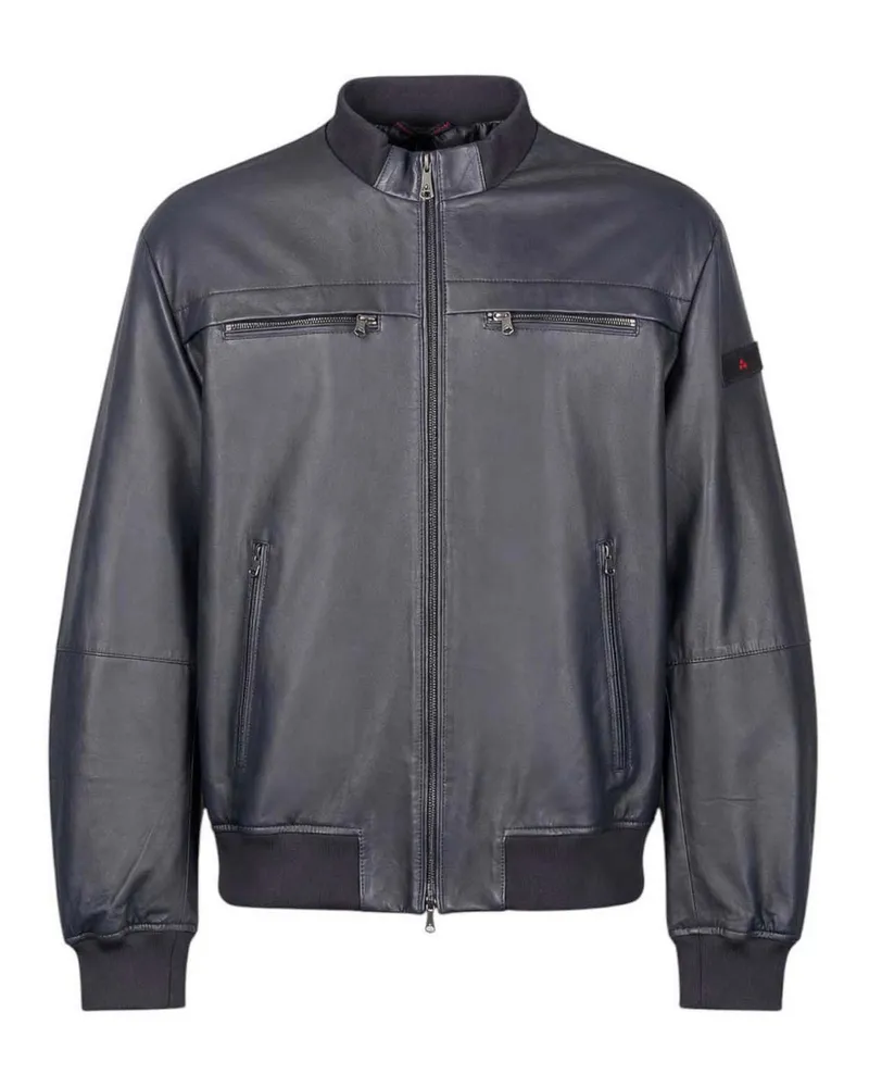 Peuterey Lederjacke - Blau Blau