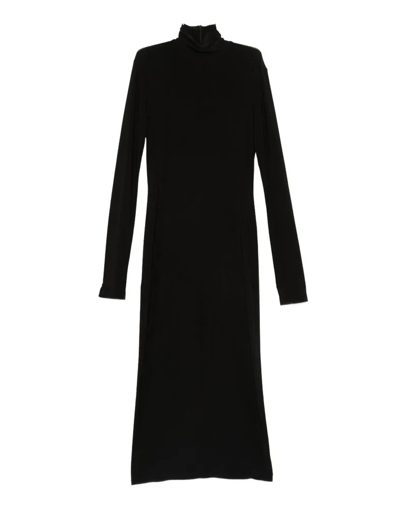 Norma Kamali Knielanges Kleid - Schwarz Schwarz