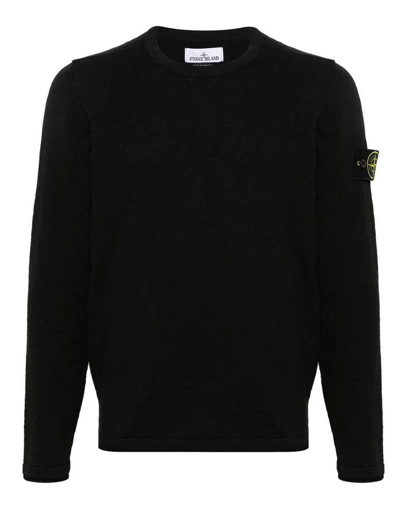 Stone Island Rundhalspullover - Schwarz Schwarz