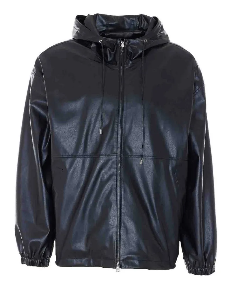 Dunst Lederjacke - Schwarz Schwarz