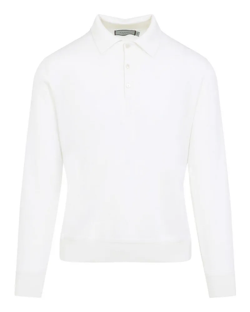 Canali Poloshirt - Weiß Weiß