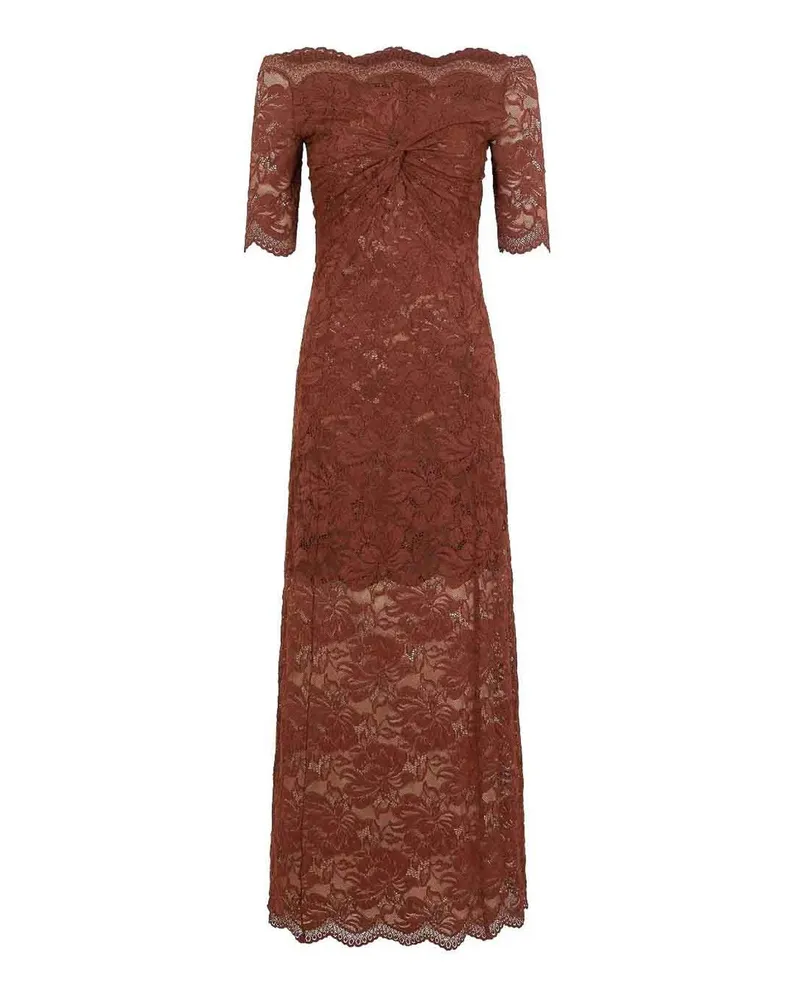 Paco Rabanne Knielanges Kleid - Orange Orange