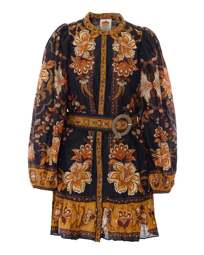 FARM Rio Knielanges Kleid - Schwarz Schwarz