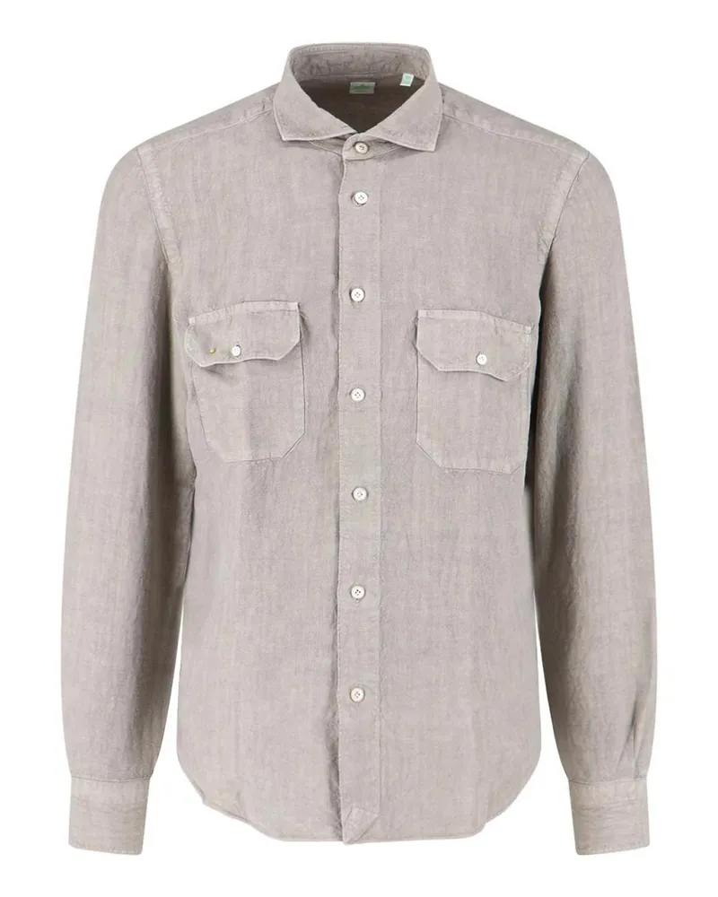 Finamore 1925 Hemd - Beige Beige