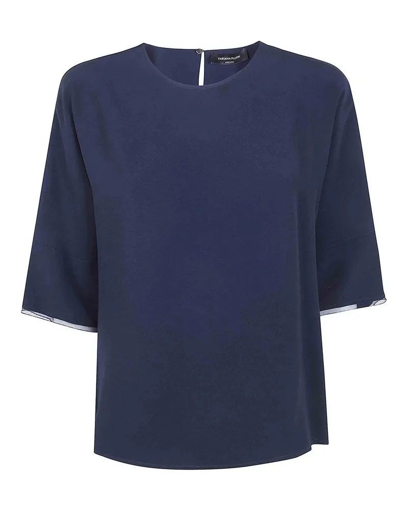 Fabiana Filippi Bluse - Blau Blau