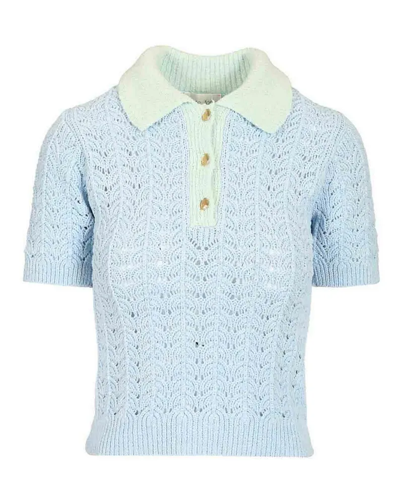 forte_forte Poloshirt - Hellblau Hellblau