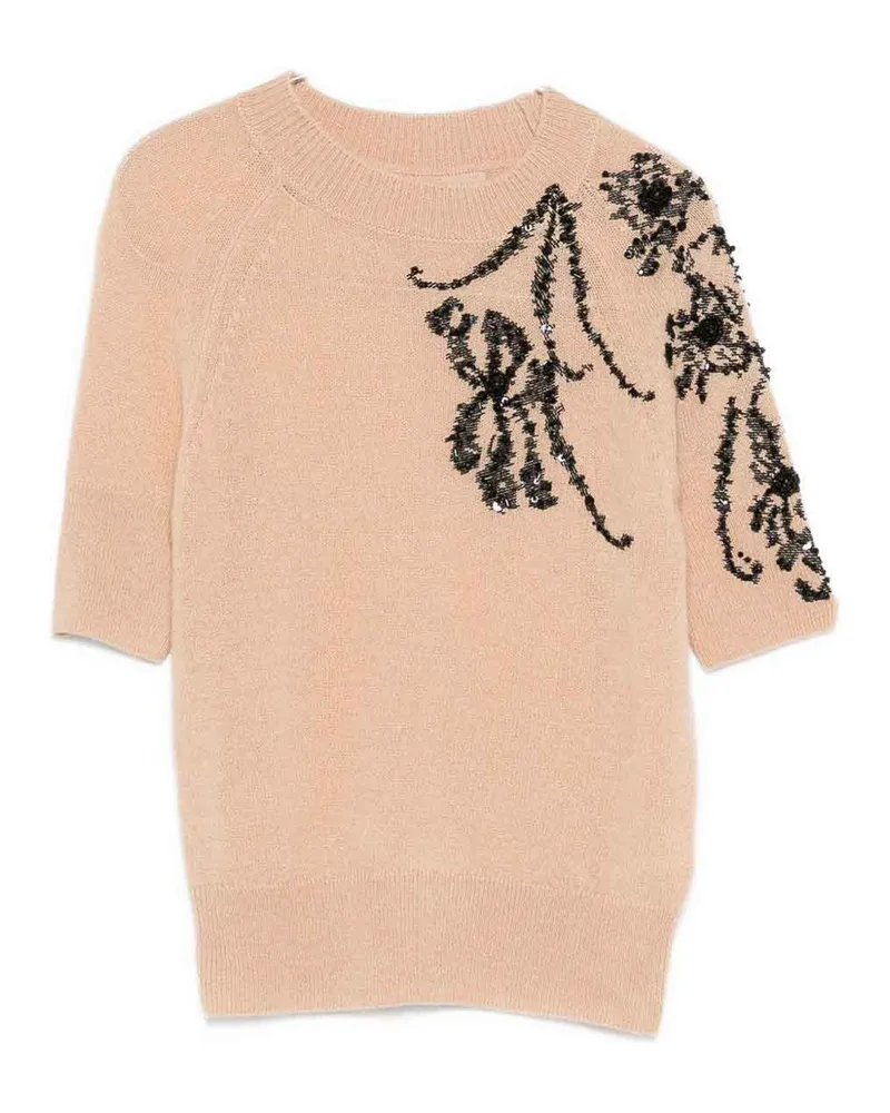 Ermanno Scervino Rundhalspullover - Beige Beige