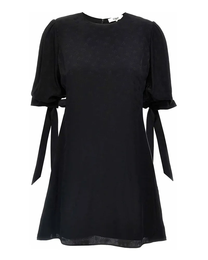 Chloé Knielanges Kleid - Schwarz Schwarz